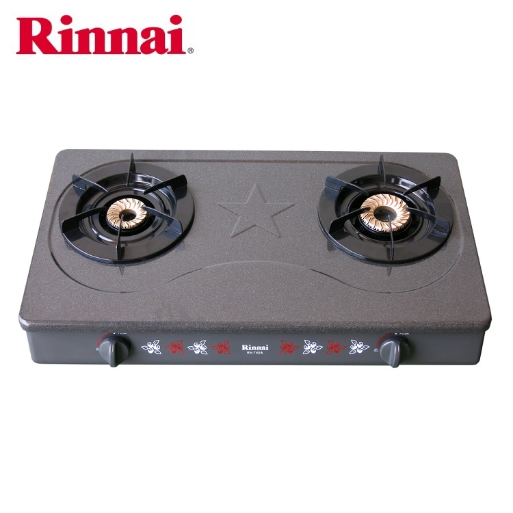 Bếp gas 7 tấc Rinnai RV-740A , Đầu đốt chén đồng - Hàng chính hãng