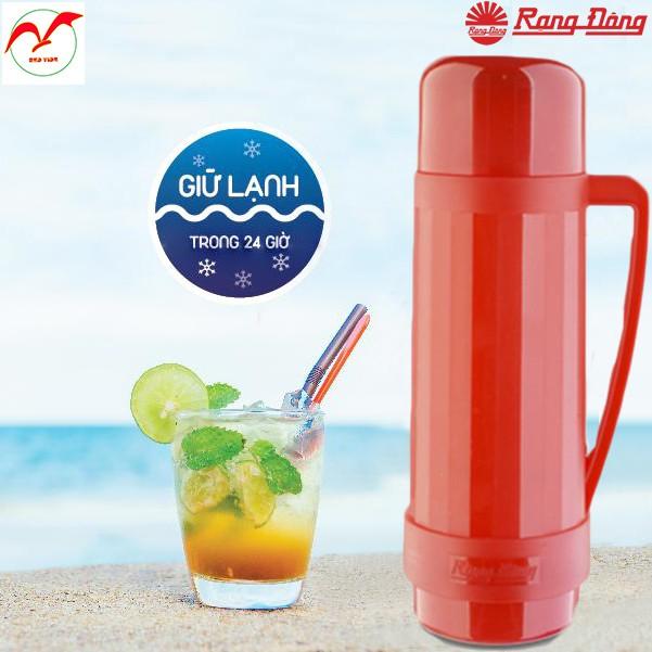 Bình Giữ Nhiệt Rạng Đông 0.5L, 1L Giữ Nhiệt Sau 6h Trên 70 Độ, Thân Bằng Nhựa Chống Rơi, Vỡ, Lõi hủy Tinh An Toàn