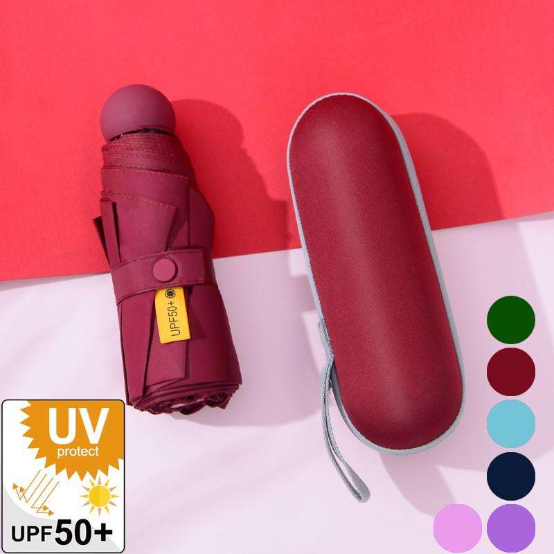 Ô dù mini thời trang chống tia UV phủ 5 lớp kèm hộp