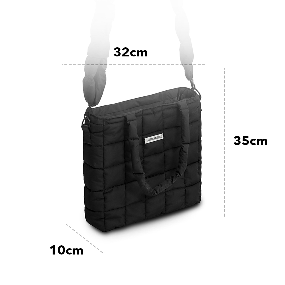 Túi Tote Chần Bông SAIGON SWAGGER NOIR PUFFER TOTE BAG