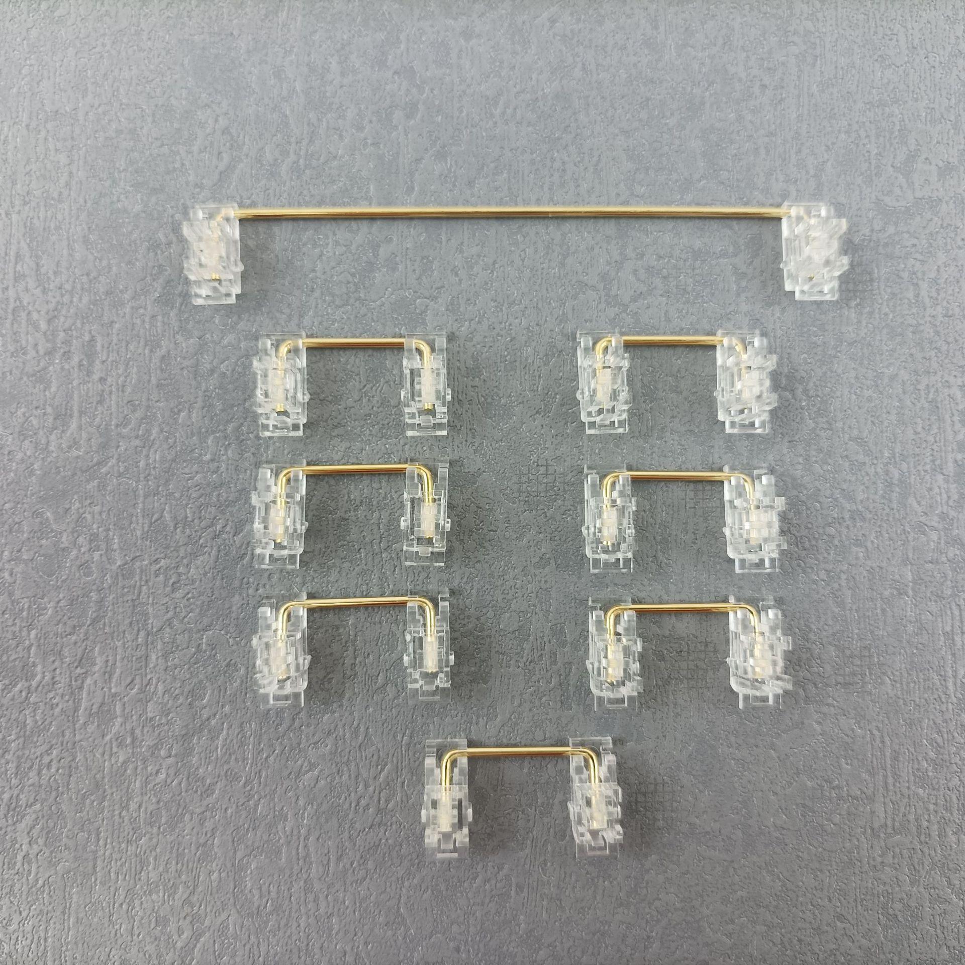 Trục vệ tinh bằng thép trong suốt khuyến mại với keycaps trong suốt là lựa chọn hàng đầu, bạn có thể tự lắp ráp bàn phím cơ tùy chỉnh theo cách thủ công