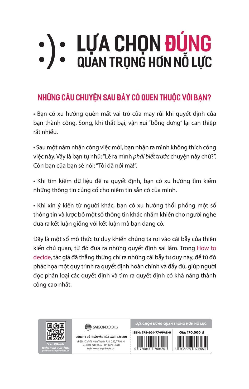 Lựa Chọn Đúng Quan Trọng Hơn Nỗ Lực