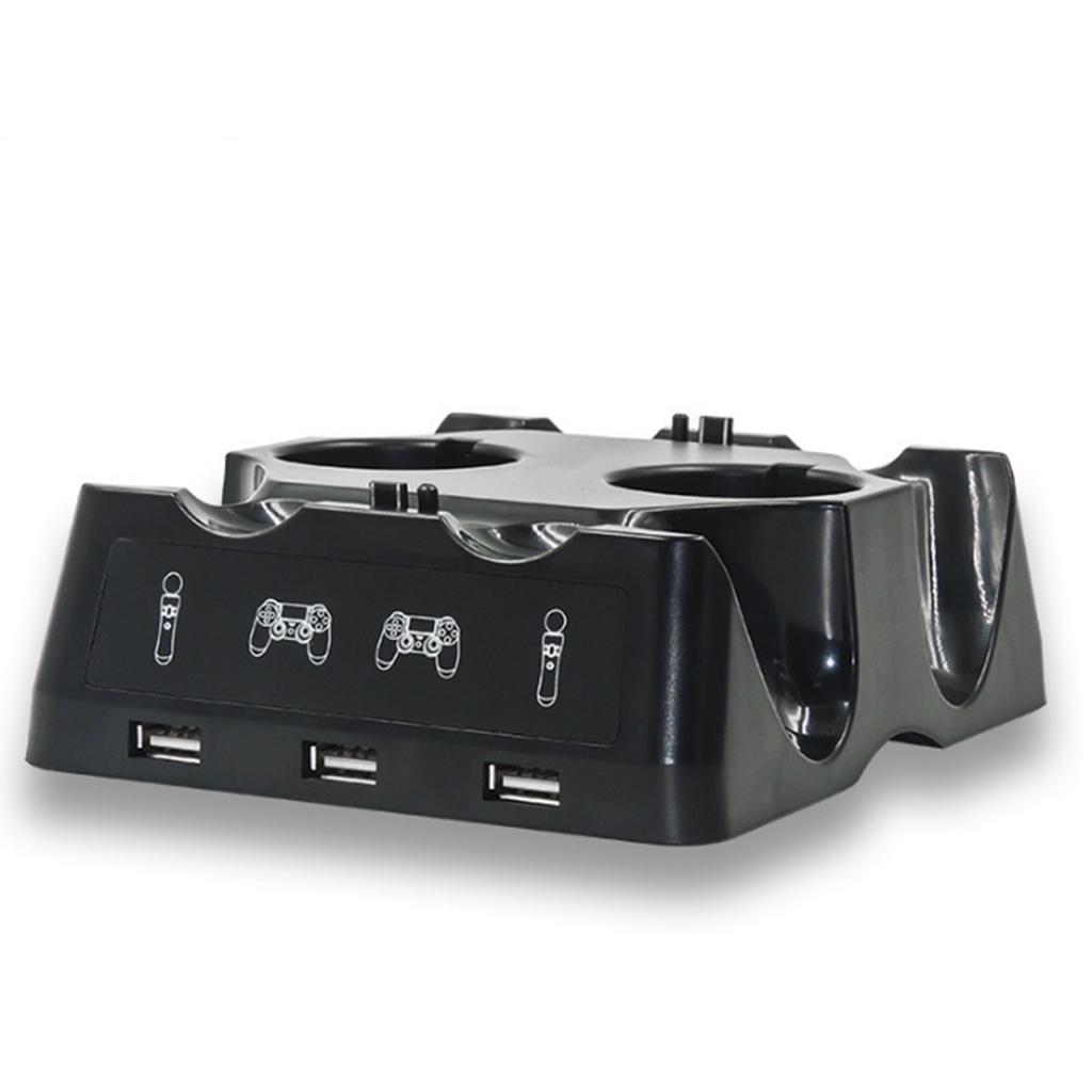 4in1 Game Controller Charger Joystick Charging Station Mount Kit DC 5V for PS VR Controller