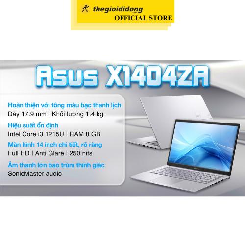 Laptop Asus Vivobook X1404ZA i3 1215U/8GB/512GB/Win11 (NK246W) - Hàng Chính Hãng