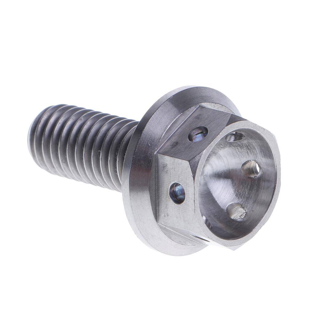 M8 Titanium Alloy Hex Head Flange Bolt Screw - 20 25 30 35 40 45mm