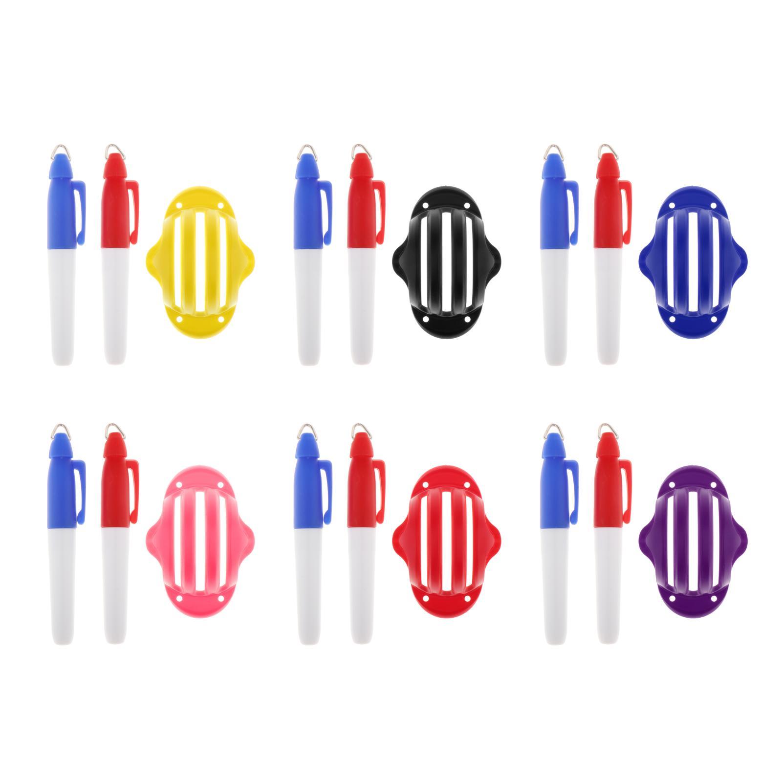 Golf Ball Liner Marker Template Alignment Marker Pens Putting Aids Yellow
