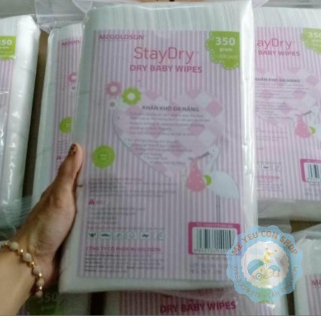 Khăn khô đa năng tiện dụng StayDry McGoldson 350g mềm mại kháng khuẩn an toàn sử dụng cho bé (HSD 2028)