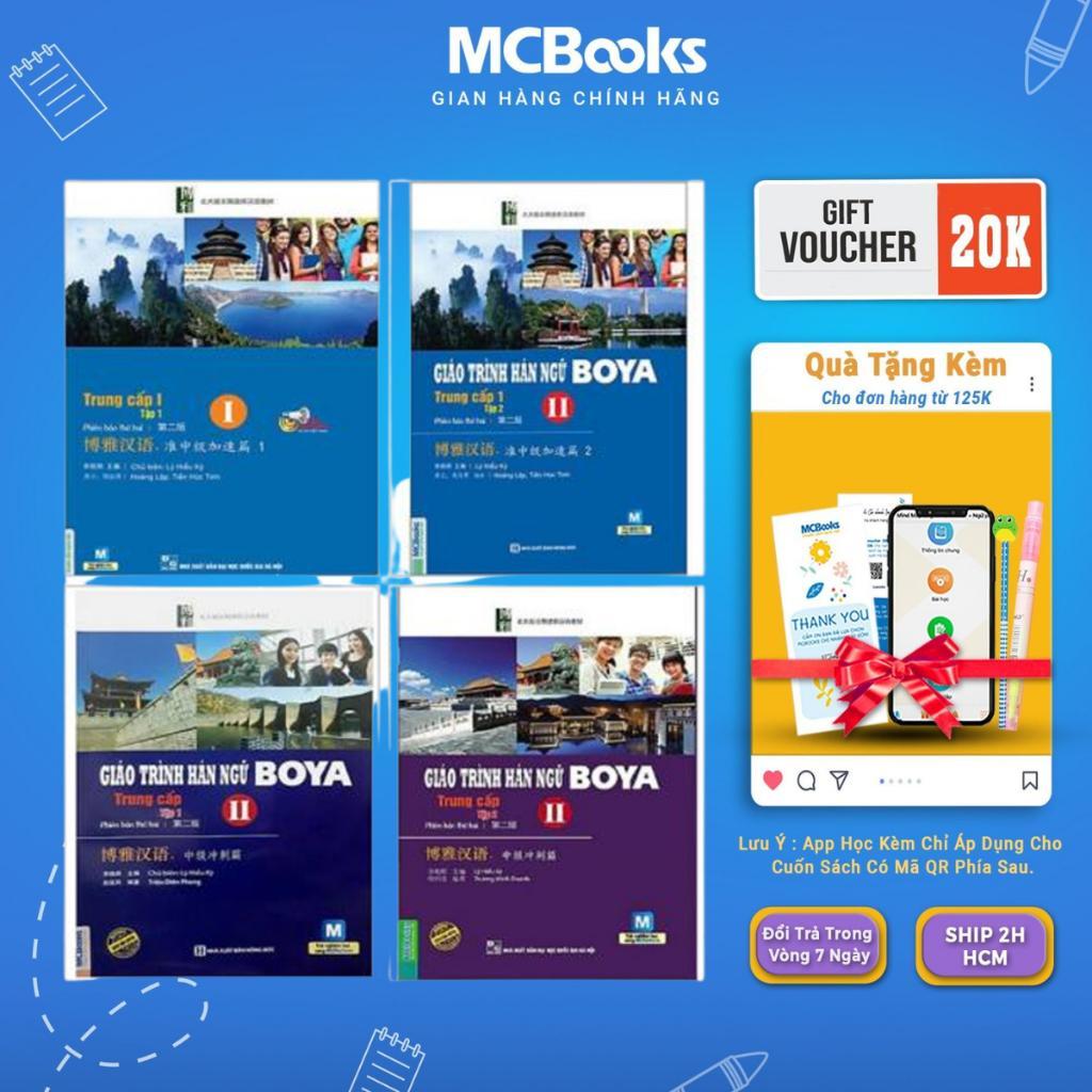 Sách - Giáo Trình Hán Ngữ Boya Trung Cấp - Combo 4 Cuốn - MCBooks