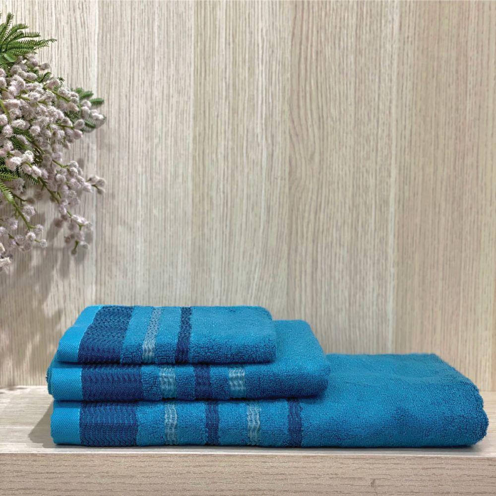 Khăn tắm sợi tre Bamboo NIN House siêu mền mịn kích thước 60x120 cm (360g) màu Blue