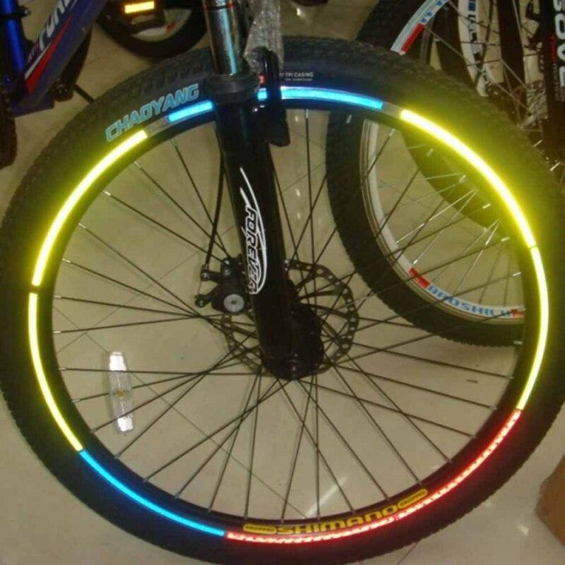 Bike Reflective Sticker Anti-collision Warning Stickers Exterior Reflective Strip Safety Decor High Light Safety Reflector Strip