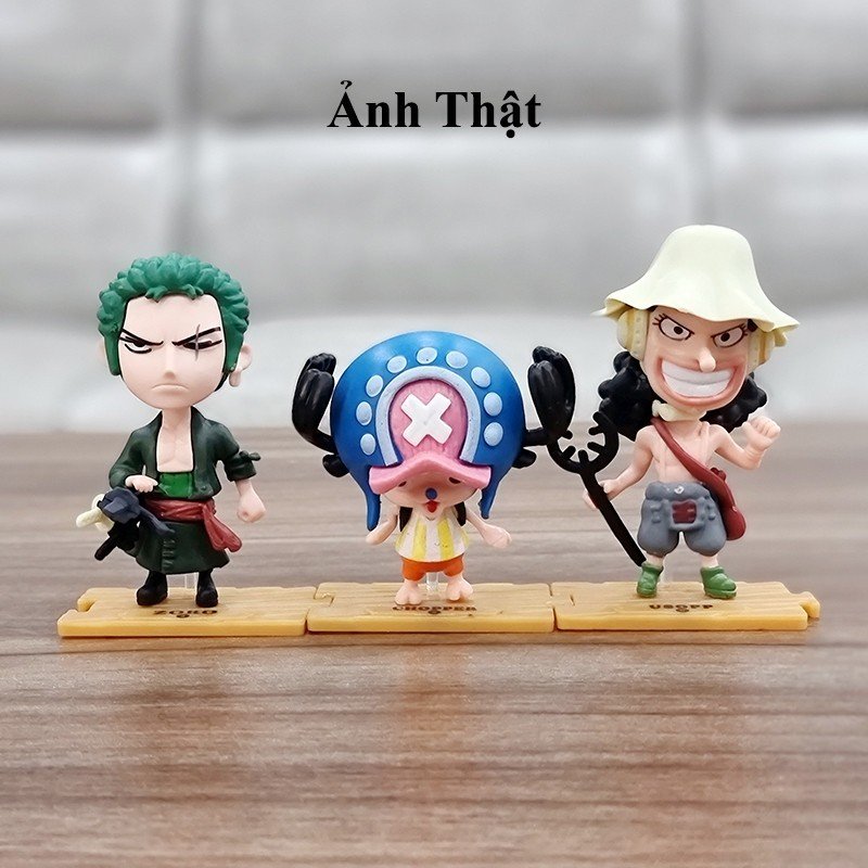 Mô Hình OnePiece Băng Hải Tặc Mũ Rơm. Combo Bộ 10 Nhân Vật. Mô hình Anime