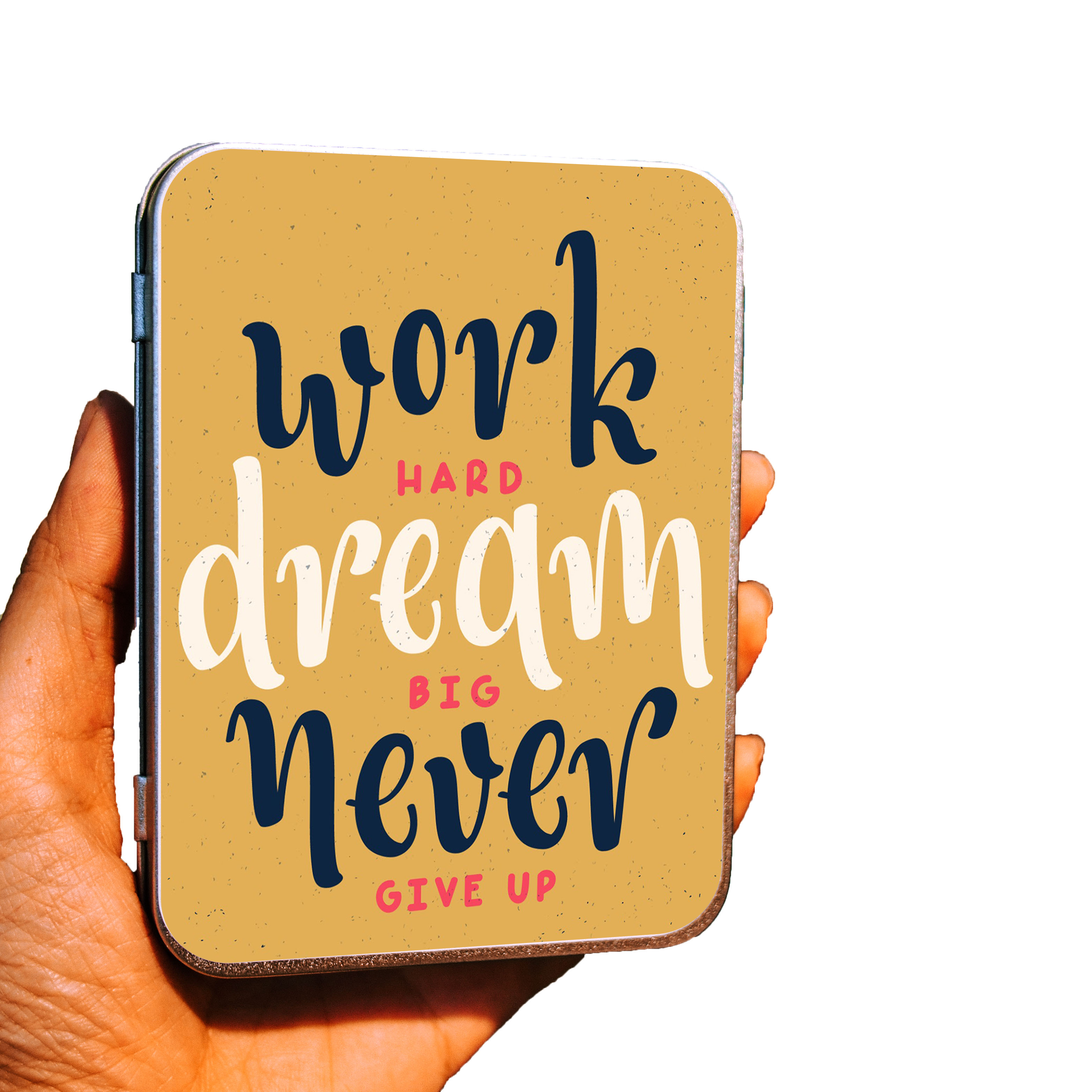 Hộp thiếc Vintage Box - Work hard Dream Big