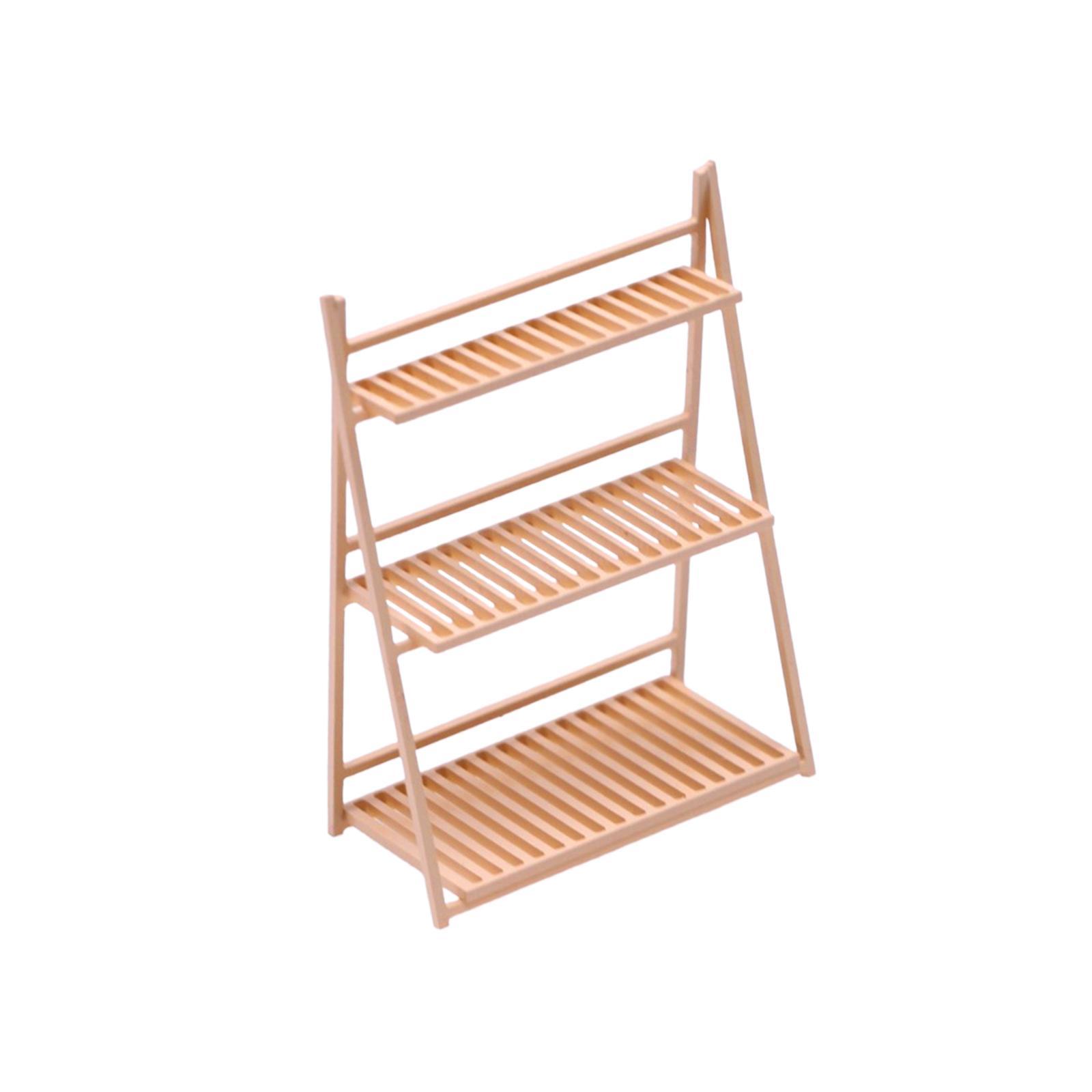 Dollhouse Flower Stand Dollhouse Furniture Accessories 3 Tier for Dollhouse