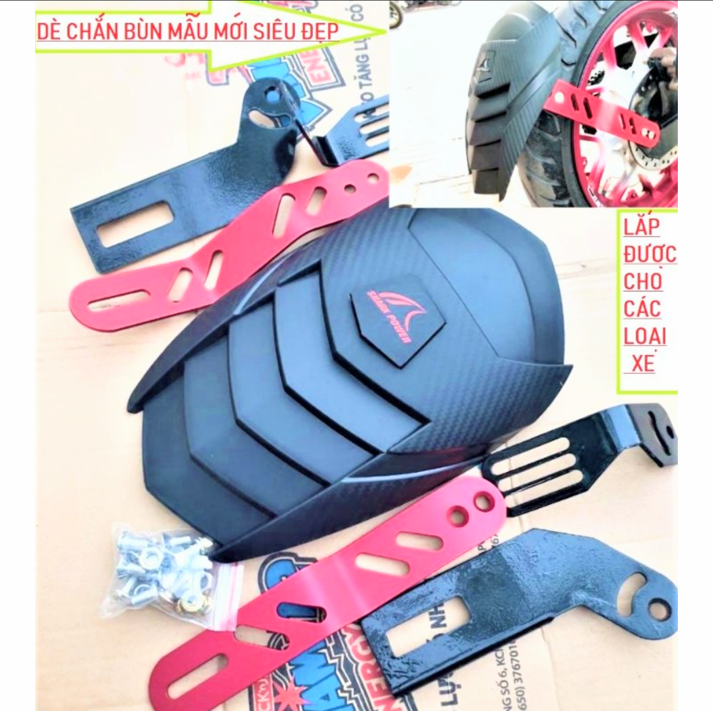 BỘ DÈ CHẮN BÙN SAU NINZA XE MÁY ĐẲNG CẤP MẪU MỚI LOẠI DẦY ĐẸP CHẤT LƯỢNG