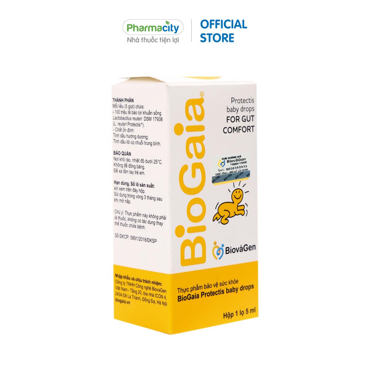 Dung dịch bổ sung lợi khuẩn tiêu hóa BioGaia Protectis Baby Drops