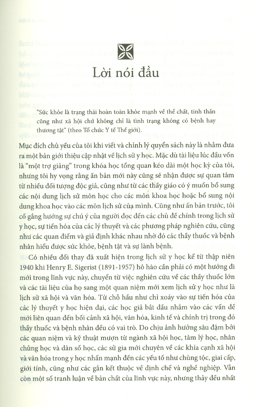 LỊCH SỬ Y HỌC (Tái Bản 2024)
