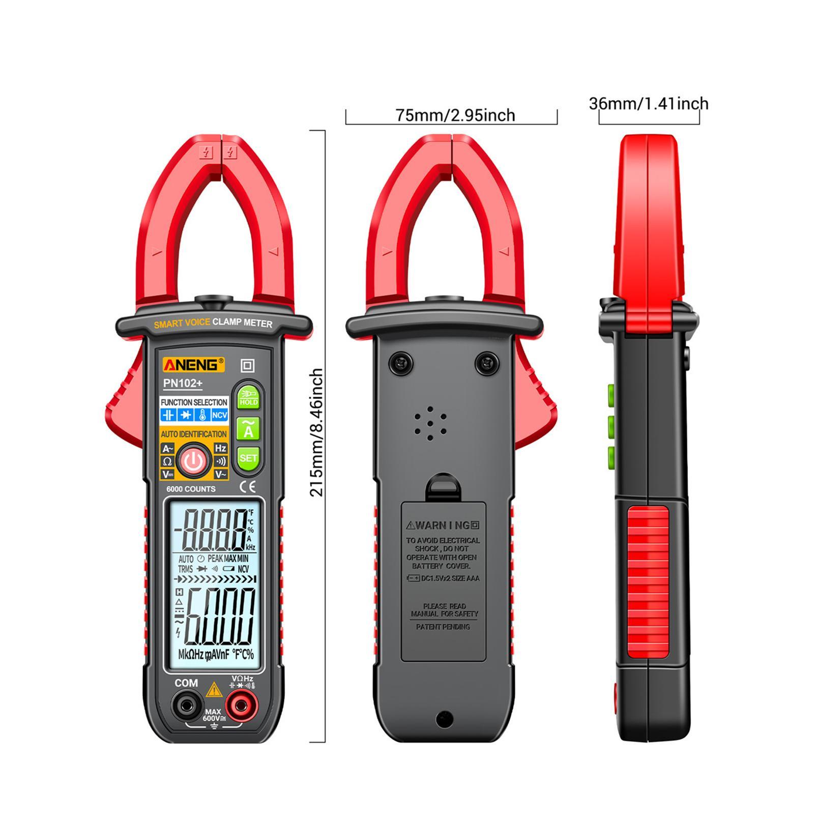 Digital Clamp Meter Resistance Multifunctional Capacitance Voice Clamp Meter