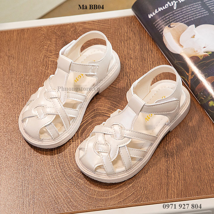 Giày sandal rọ bé gái từ 2-12 tuổi xinh xắn BB04