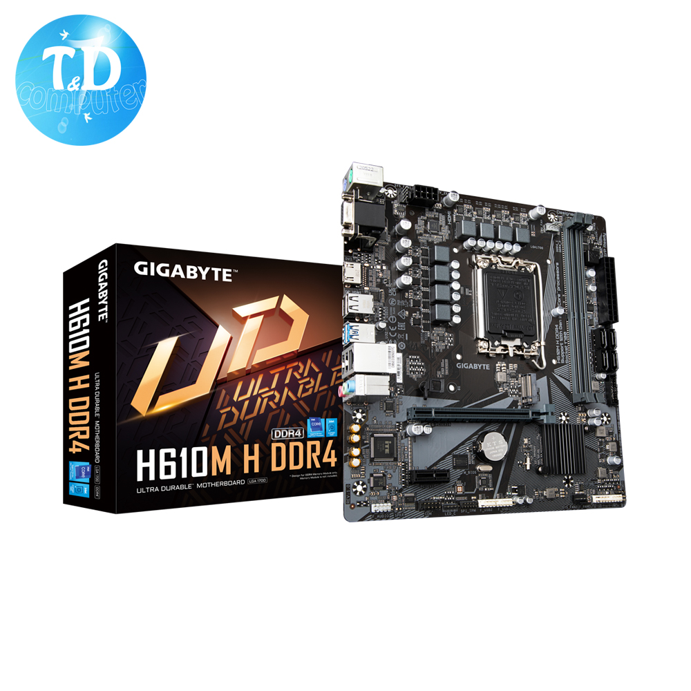 Mainboard Gigabyte H610M H Socket 1700 HDMI VGA DDR4 M2  - Hàng chính hãng Viễn Sơn phân phối