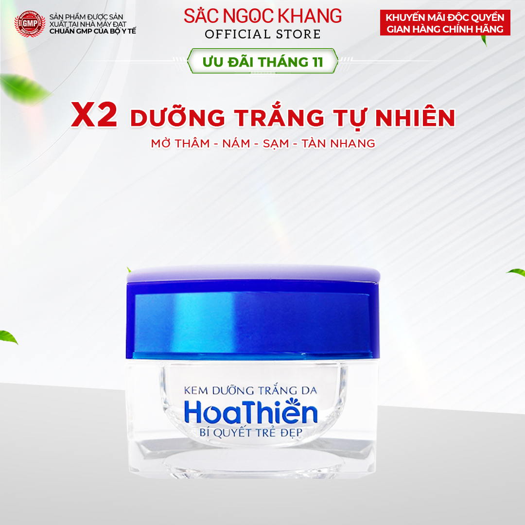 Kem dưỡng trắng da Hoa Thiên - giải pháp từ thiên nhiên cho làn da trắng sáng mịn màng và rạng rỡ 30g