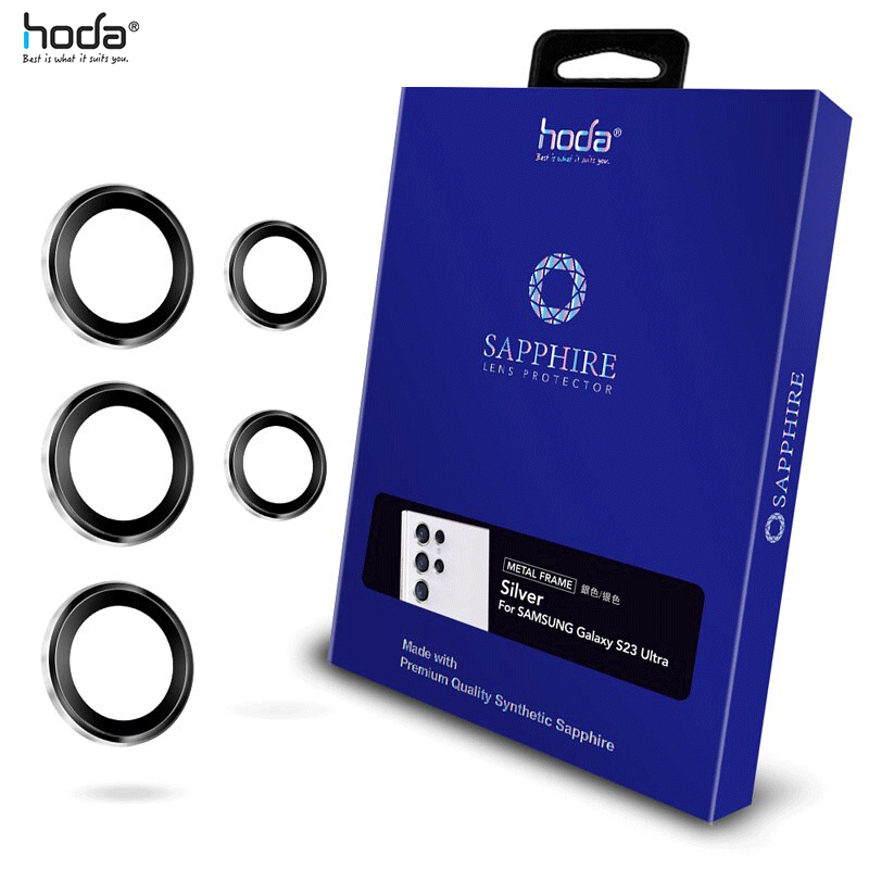 Lens HODA Sapphire Bảo Vệ Camera Dành Cho Samsung S23 Ultra/S22 Ultra (5 Vòng) - Hàng Nhập Khẩu