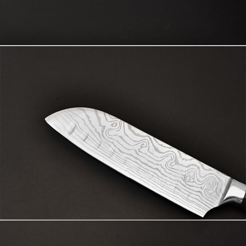 DAO BẾP NHẬT SANTOKU THÉP DAMASCUS MÃ ADT116