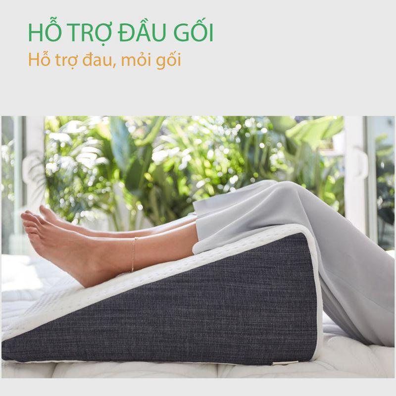 Gối Nệm Chống Trào Ngược Dạ Dày, Ợ Nóng, Về Tiêu Hóa ( tặng 1 áo gối) - Giảm Đau Chân Do Suy Giãn Tĩnh Mạch