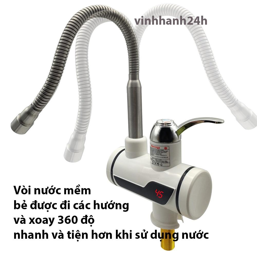 Máy nước nóng lạnh mini, kiểu vòi mềm có thể quay 360 độ và bẻ được đi các hướng SẢN PHẨM MỚI 2023