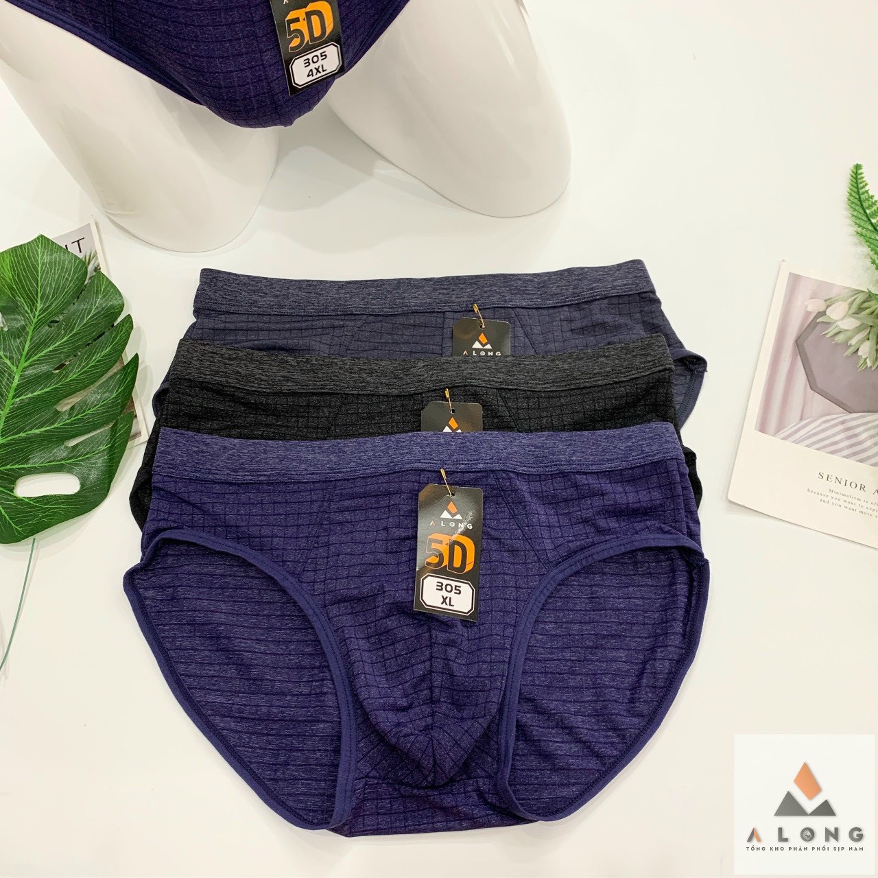 QUẦN SỊP CHÉO 5D SIÊU MỀM MÁT TỪ 48-100KG DÀNH CHO NAM