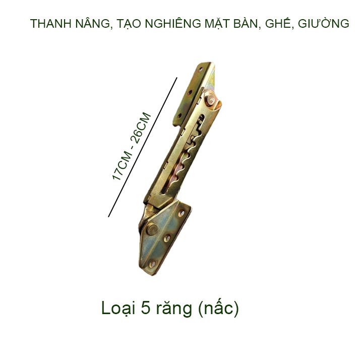 Thanh nâng, tạo độ nghiêng mặt bàn, ghế, giường làm bằng thép mạ chống gỉ