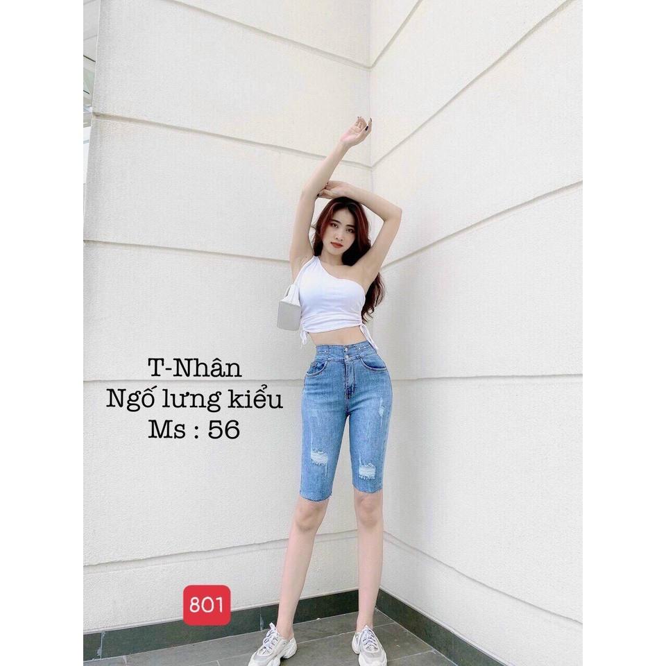 Quần short jean ngố nữ cao cấp, chất liệu denim dễ thương, tôn dáng BEN Shop0807 Z11