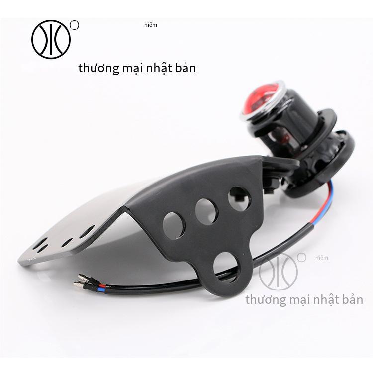 Đèn đuôi sửa đổi xe máy giá thấp nhất Đèn phanh Harley retro sửa đổi bên giá đỡ biển số khung khung biển số Harley Đèn hậu LED