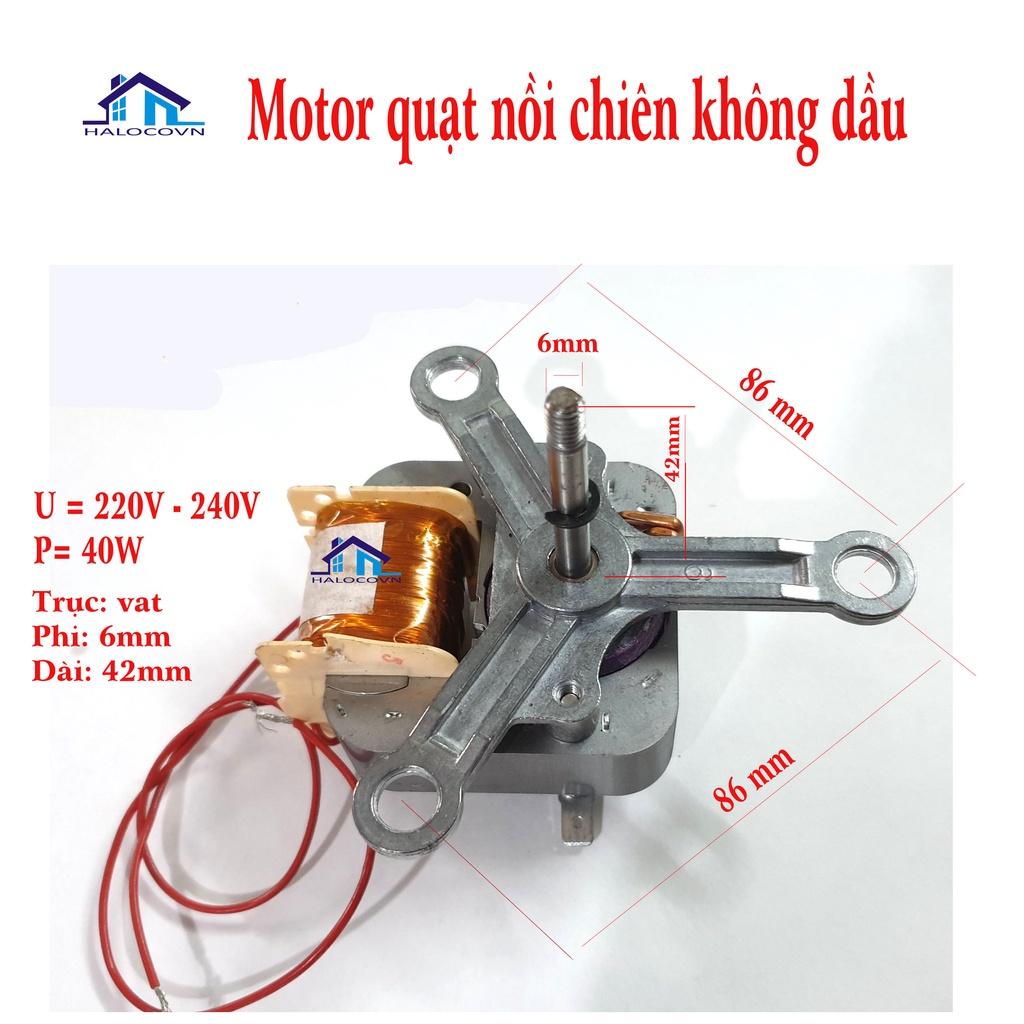 Động cơ quạt nồi chiên không dầu loại 3 càng 220v