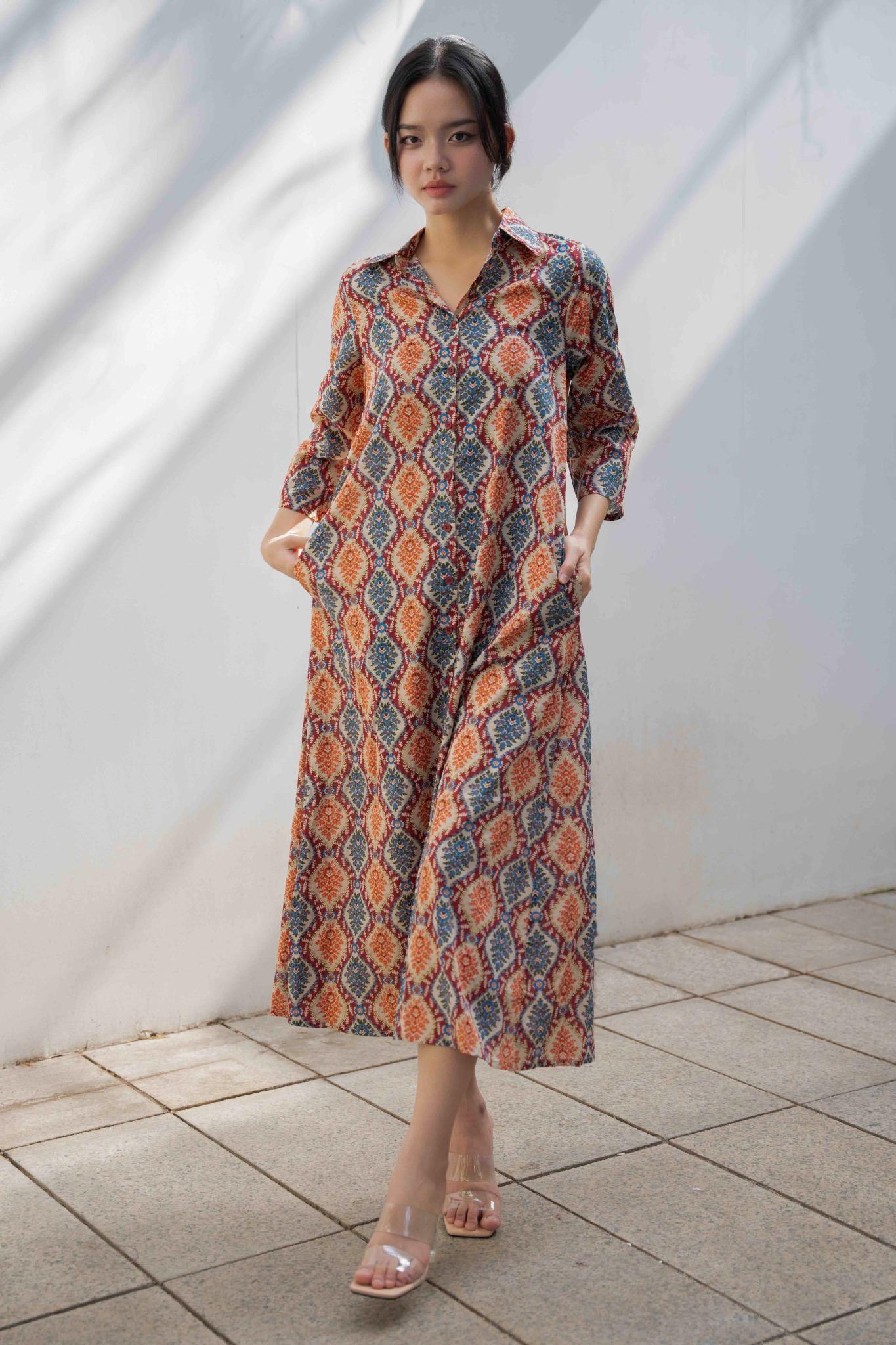 Đầm Sơ Mi Cotton Cao Cấp Luna Llena