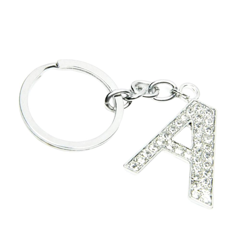 Alphabet Keyring Initials Keyring Shiny Key Chain Letters