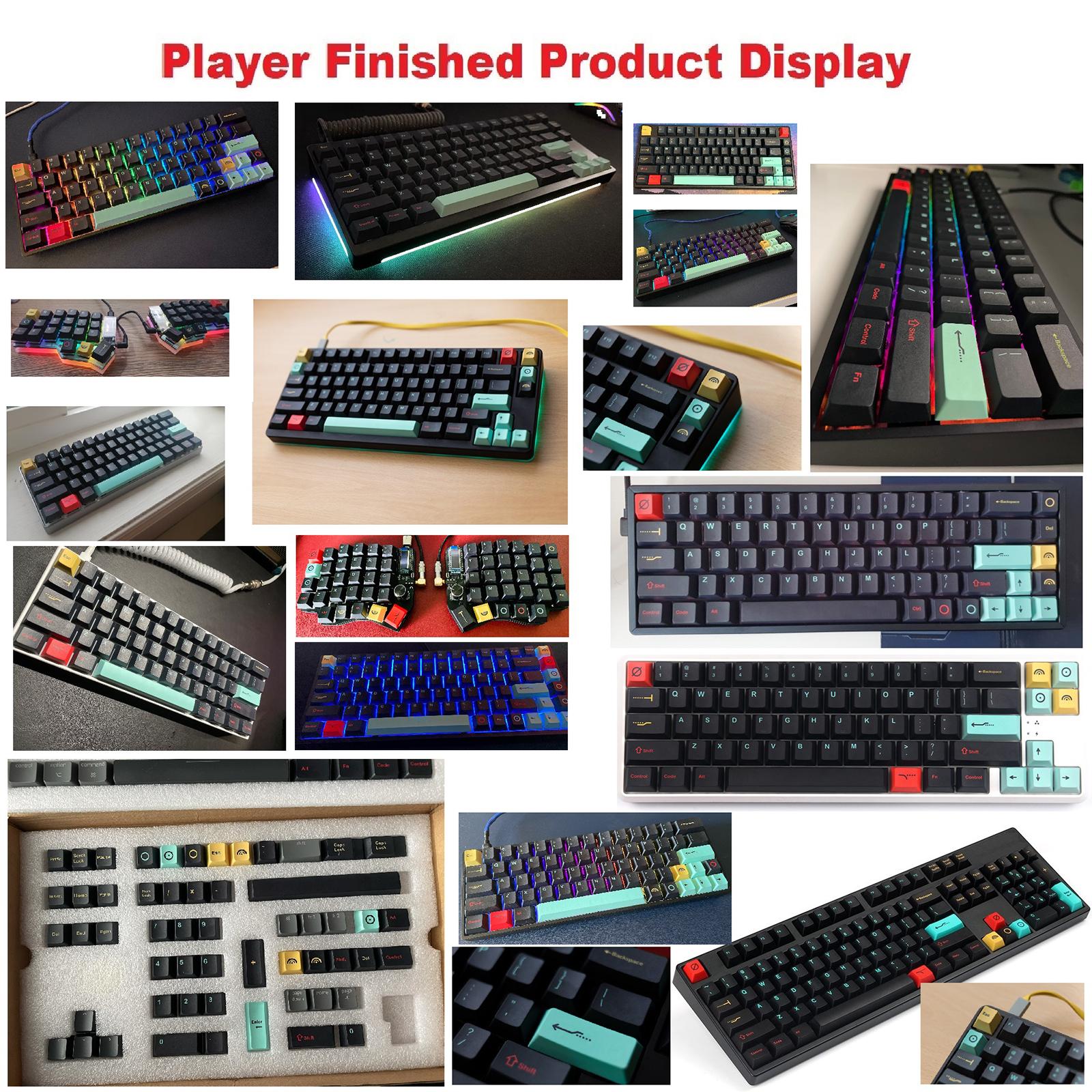 135 Keys Coral Sea Keycap Dye sublimation PBT Keycap For Cherry MX Keyboards