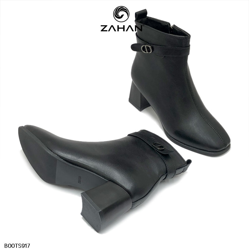 Boots nữ, cổ ngắn, mũi vuông,5cm BOOTS917