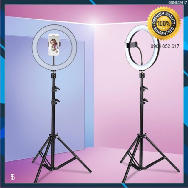 Đèn Led Livestream 26cm 30cm 36cm 45cm 54cm Gồm Chân Đèn Và Kẹp Điện Thoại. Hỗ trợ Livestream, Phun Xăm, Make Up