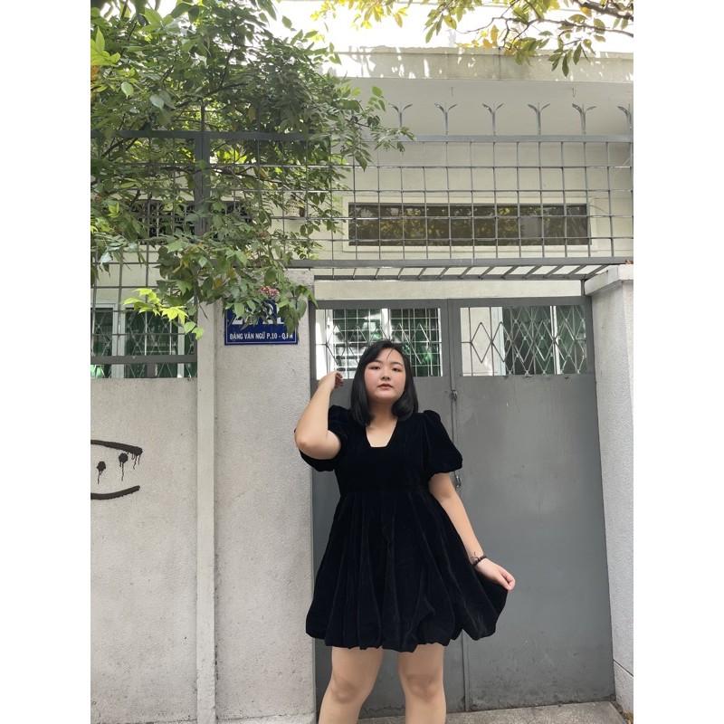 Đầm nhung bí reine bigsize