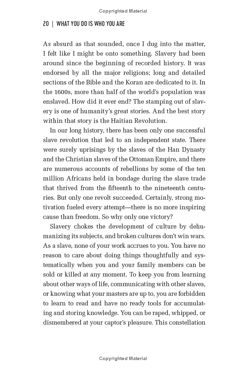 What You Do Is Who You Are: How To Create Your Business Culture