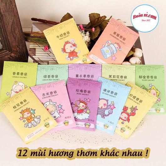 Túi thơm hương hoa thảo mộc tinh dầu tự nhiên treo phòng đa năng chuyên dụng - Buôn rẻ 00626