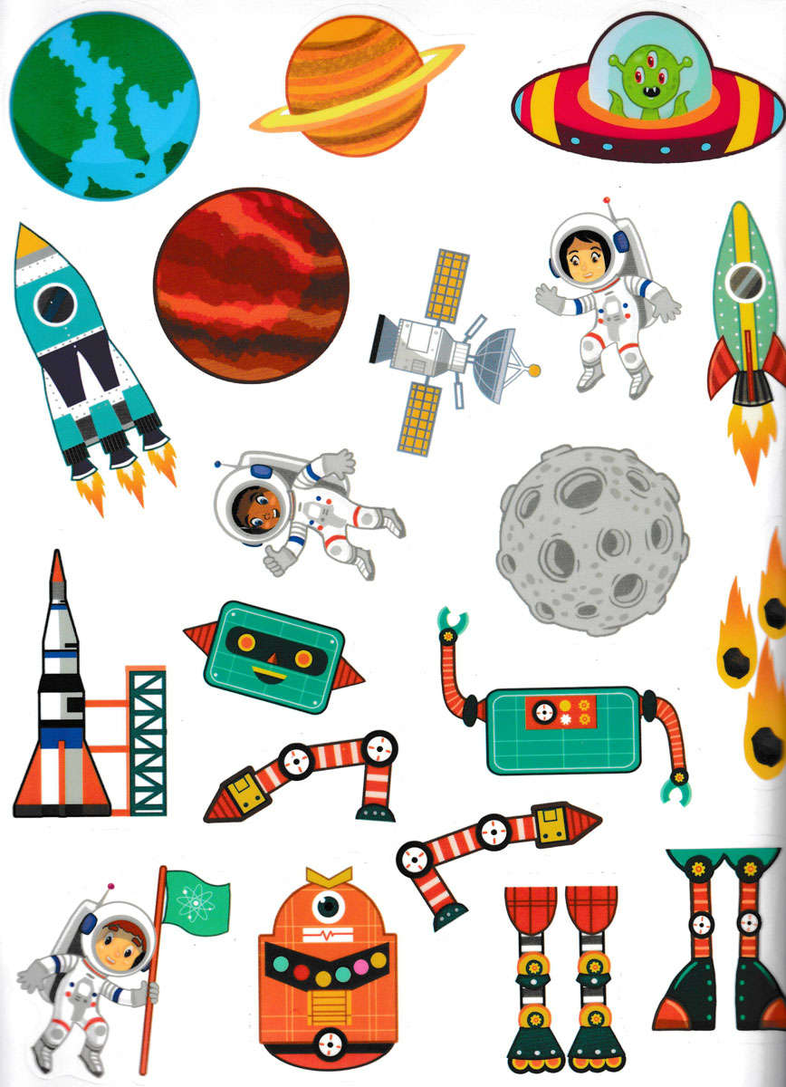 Jumbo Stickers For Little Hands - Khám Phá Vũ Trụ - 75 Stickers!