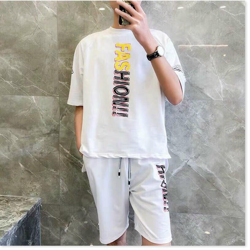 SET BỘ THỂ THAO NAM PHONG CÁCH HỌA TIẾT CÁ TÍNH THUN CO GIẢN 4 CHIỀU THOÁNG MÁT 1HIT1 FASHION