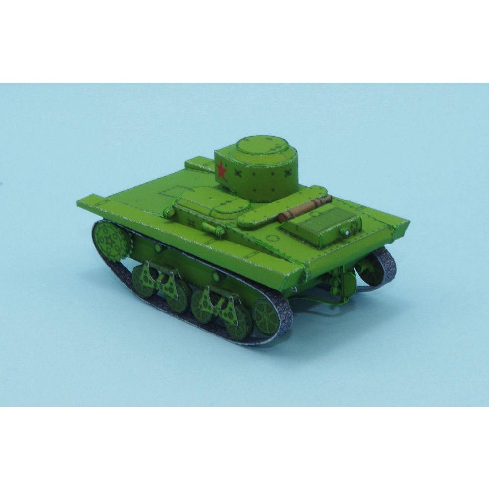 Mô hình giấy xe tank T-37A tỉ lệ 1/72