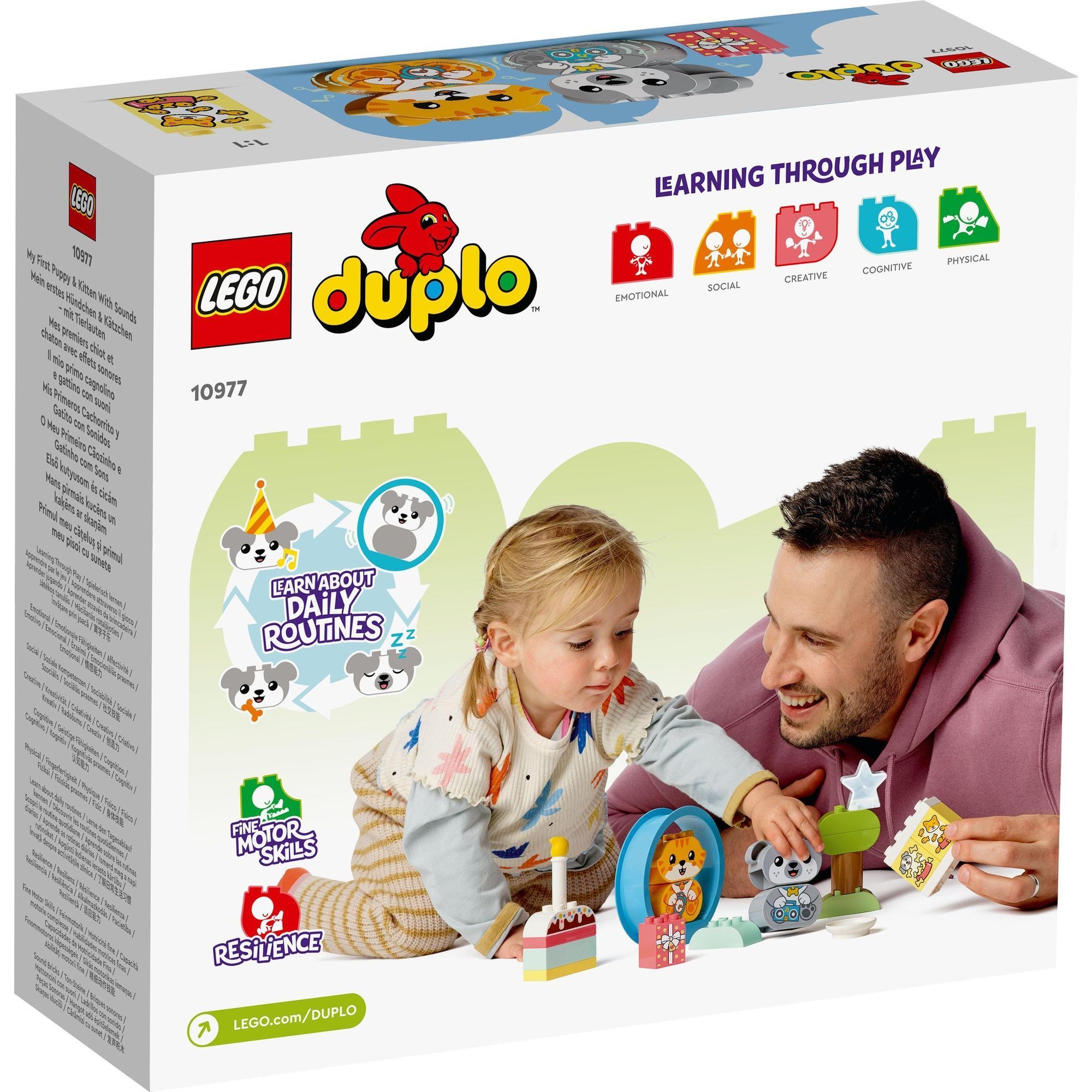 LEGO DUPLO 10977 Bộ đôi bạn cún và mèo kèm âm thanh (22 chi tiết)