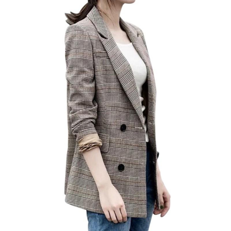 Áo khoác Blazer sọc caro thời trang công sở