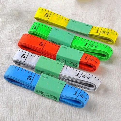 Thước dây bản nhỏ 1,5m đo chiều cao cho bé loại đầu bọc sắt