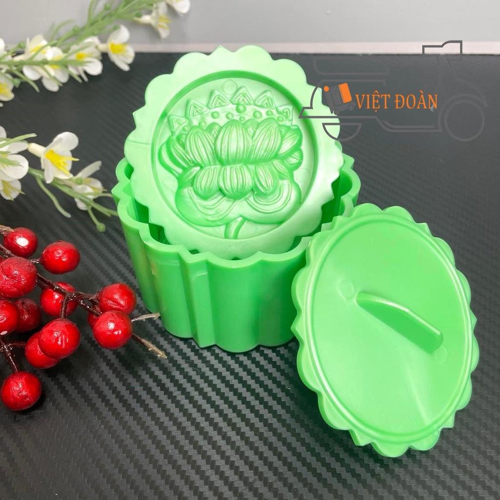 Khuôn Nhấn Xôi Hình TRÒN 9cm hoạ tiết Hoa Hồng, Sen, Phước, Lộc, Thọ, Hỷ - 3D SIÊU SẮC NÉT . Bí quyết làm bánh SIÊU ĐẸP