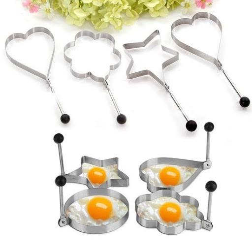 Khuôn chiên trứng hình trái tim bằng inox