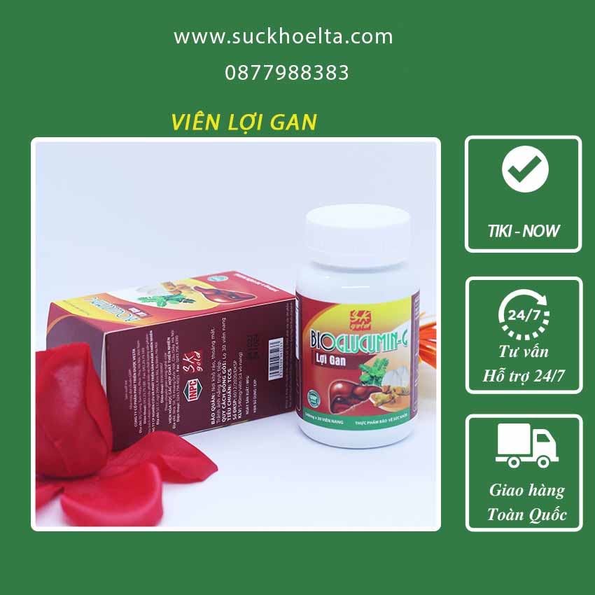 Viên uống lợi gan BIOGLUCUMIN-G viện Hóa Học Các Hợp Chất Thiên Nhiên